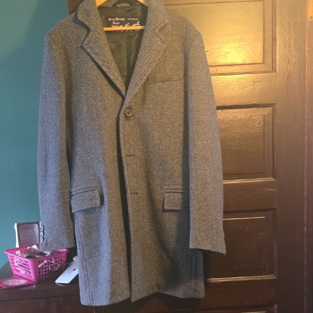 Gloveral Gray Men's Trench Coat Club Monaco